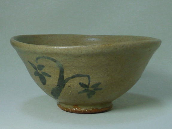 唐津野の花茶碗