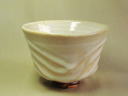 白釉結び高台茶碗（夕彩）の詳細
