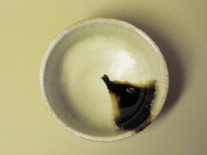 朝鮮唐津茶碗（滴）の見込み